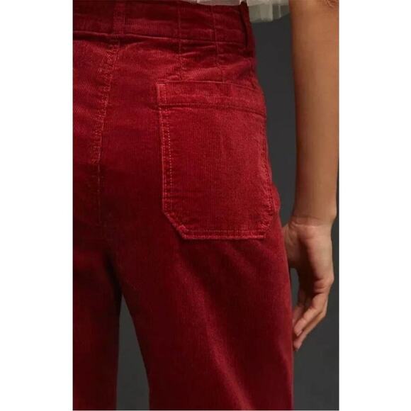 Elegant Red Velvet Women's Pants - Picture 6 of 14